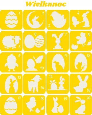 WIELKANOC- szablony do tatuaży broaktowych