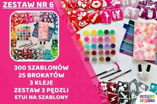 Tatuaże brokatowe zestaw 6